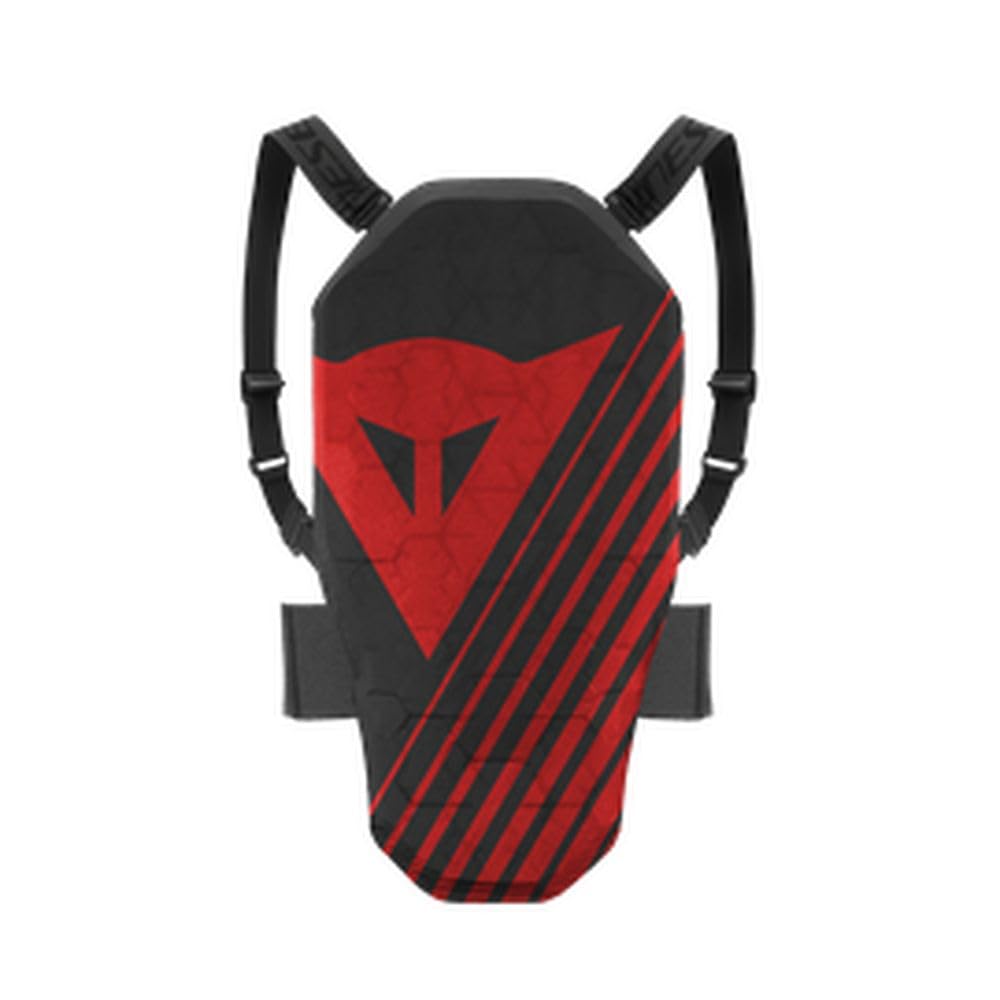 Dainese - Scarabeo Back Protector 2, Protection Dorsale pour Ski et Snowboard avec Bretelles, Noir/Rouge, Enfant
