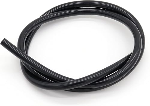 Silicone Tubing, 6mm ID x 9mm OD, 3.3ft 1m Length, Flexible Silicone Rubber Tube Water Air Hose Pipe for Pump Transfer Black