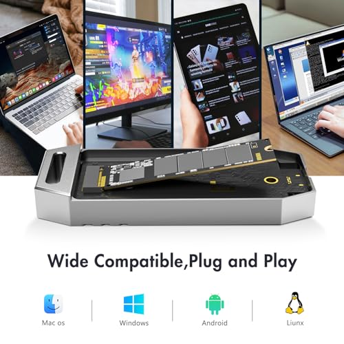 Carcasa Externa M.2 NVMe 40Gbps 8TB Thunderbolt USB4 miniatura 2