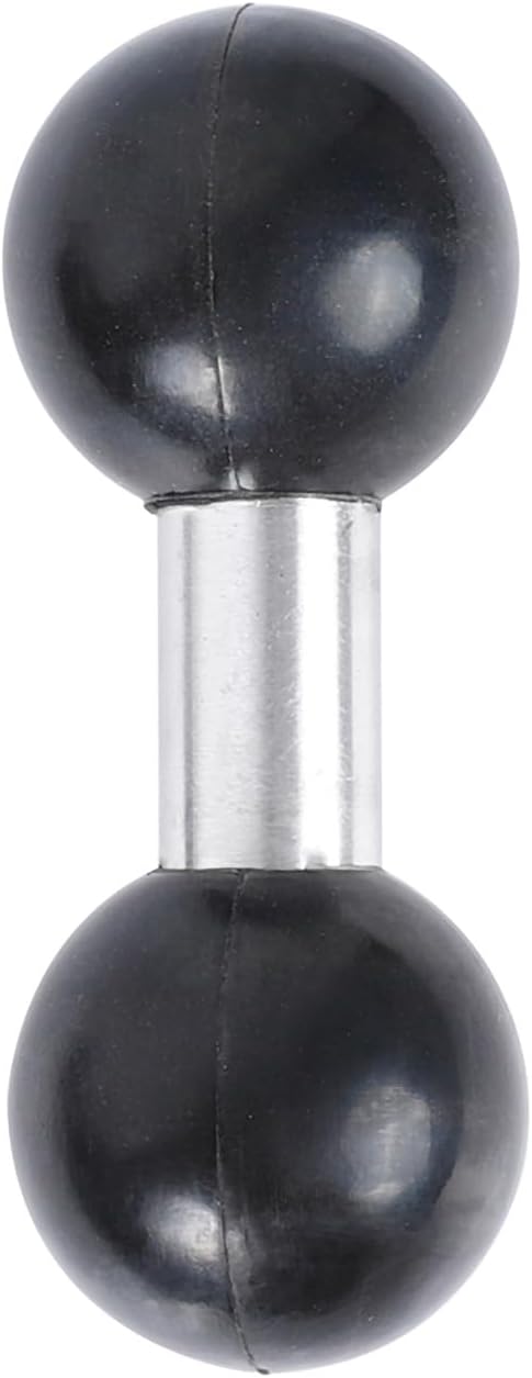 Double 1" Ball Mount, 1'' Ball to 1'' Ball Adapter Compatible with RAM Mounts B Size Double Socket Arm