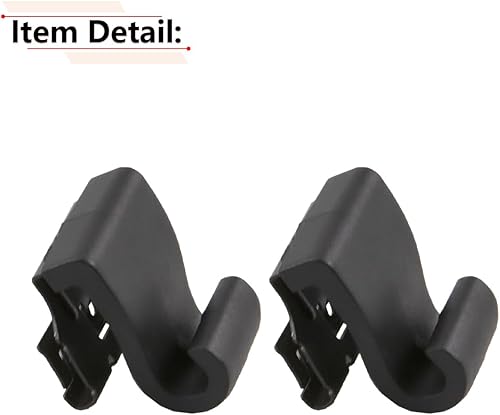 Miniatura 5 de RLB-HILON 2 ganchos para sombra de ventana compatibles con Chrysler Pacifica Voyager 2017 2018 2019 2020 2021 2022 año, para 5XR76DX9AA, clips de