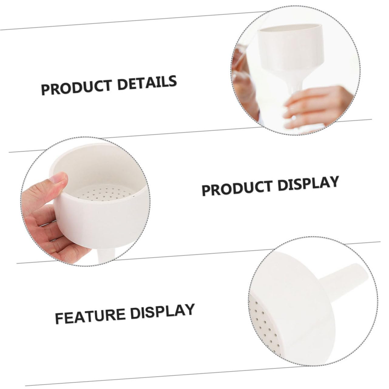 KICHOUSE Lab Buchner Funnel Mess- Measuring Funnel for Powder Liquid Transfer for Chemistry Lab