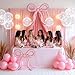 4 Pcs Pink Bow Balloons Bow Birthday Decorations for Girls Women Bow Theme Valentines Day Party Decorations for Bridal Shower Baby Shower Engagement Bachelorette Party Decorations 26 x 24 Inch