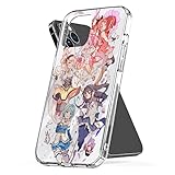 Phone Case Madoka Bumper Magica Shockproof Charm Accessories Compatible with iPhone 6 Plus 6s 7 8 Se 2020 X Xs Xr 11 12 13 14 Pro Max Mini Transparent