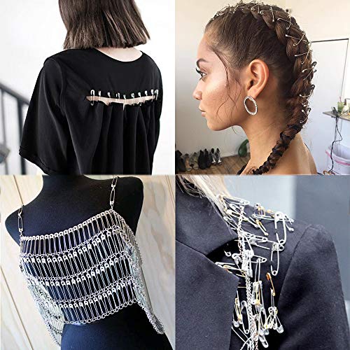 image for ZIPCCI 3 Inch Large Safety Pins - 100 Pcs Heavy Duty Steel Wire Pins (