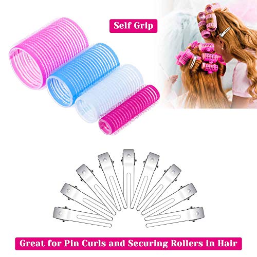 image for Rollers for Hair, Anezus 60 Pcs Hair Rollers Self Grip Set Includes 48