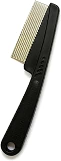 KEAIYYJ Flea Comb for Cats & Dogs - Fine Tooth Lice, Dandruff & Tick Remover for Eyes, Face, Black