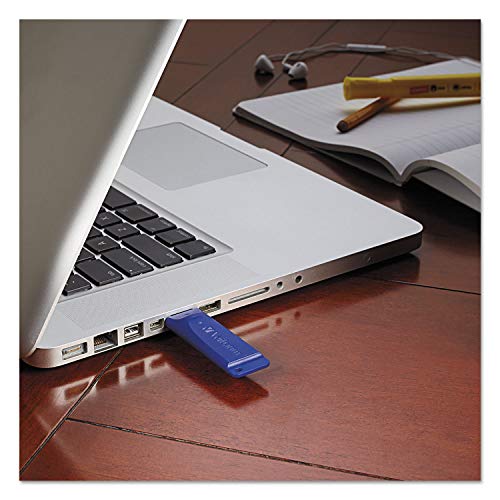 Image of Verbatim 4GB USB 2.0 Flash Drive - Cap-Less & Universally Compatible - Blue, Model:97087