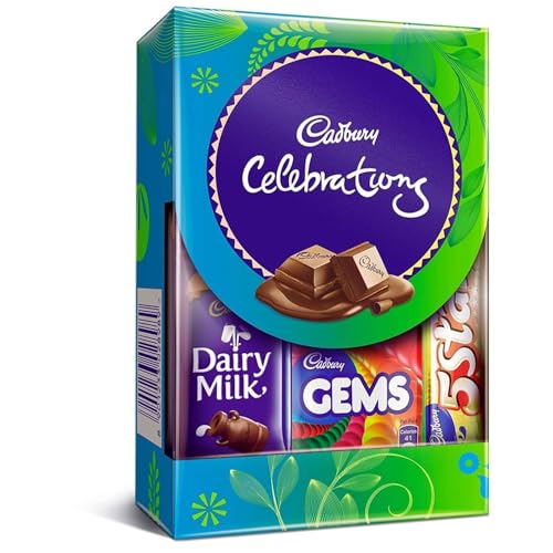 Image of Frostick Designer Rakhi With Chocolate Gift For Bhaiya /Bhai /Brother With Greeting Card, Tilak Chawal And Silver Coin (Small Cadbury Celebration, Pack Of 1) (Random Design Rakhi, 130 Gm)