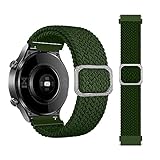 Dieses Armband aus geflochtenem Nylongewebematerial, kein harmloses, verstellbare Länge, Gummiband, kein Hängenbleiben und kein Kratzen, langlebig, atmungsaktiv und waschbar.