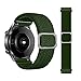 Produktbild Geflochtener Nylon Stretchy Armbänder Kompatibel für Samsung Galaxy Watch 4 44mm 40mm/Active 2/4 ckassic 46mm/3 41mm,Einstellbarer Ersatzband Kompatibel mit Huawei Watch 2,Inverness Grün,20mm