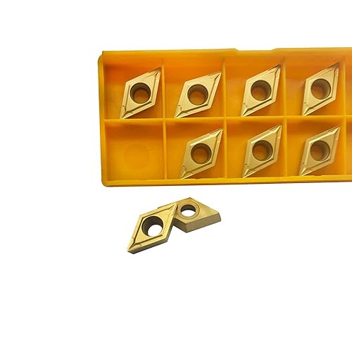 Miniatura 11 de 10 piezas de insertos de torneado de carburo DCMT070204 DCMT21.51 con 3 soportes de herramientas de torneado indexables SDJCR0808H07 + SDJCL0808H07