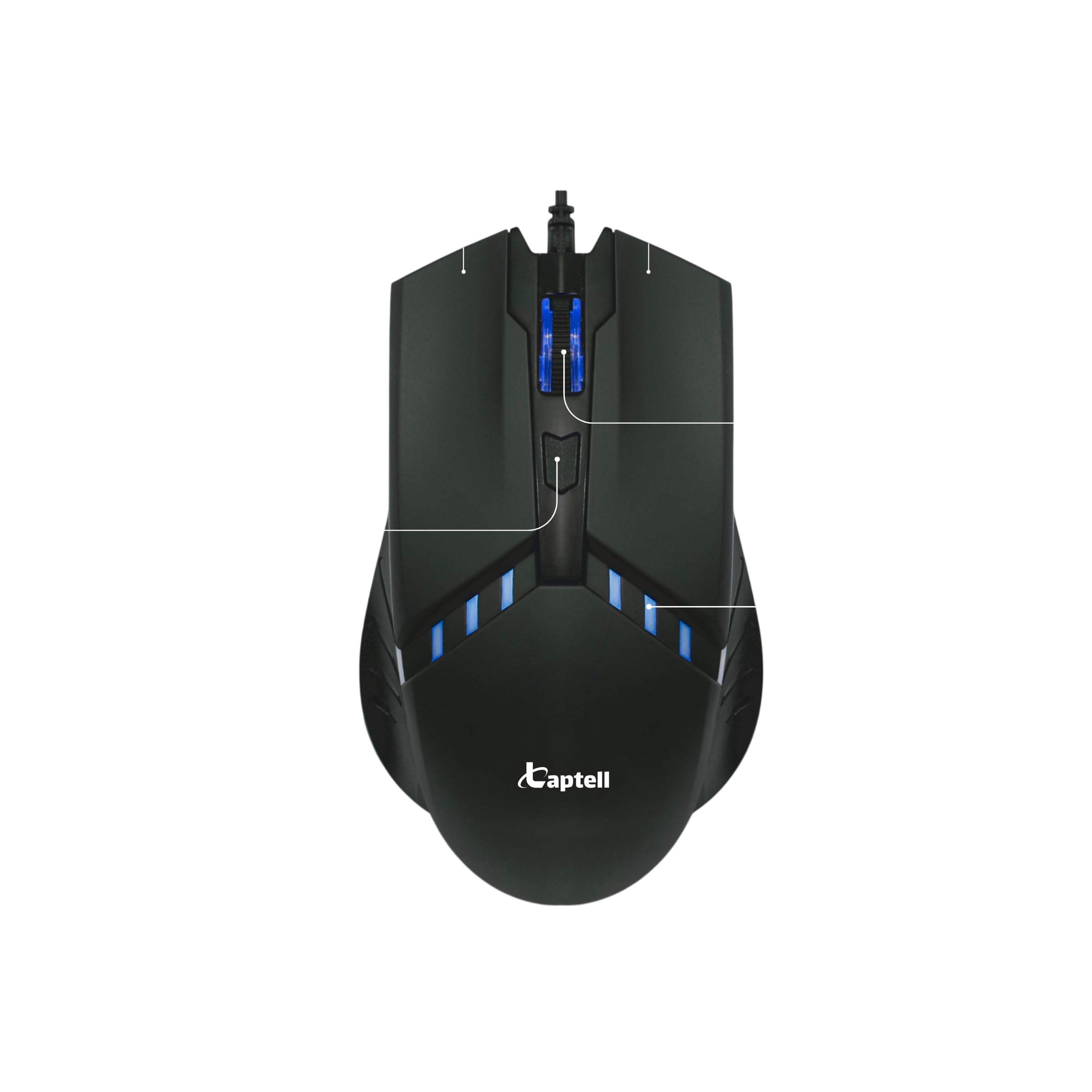 USB Wired Optical Lighting Mouse for Laptop & Desktop | Ergonomic Computer Mouse with 4D Gaming & Office Mouse | Adjustable DPI, Colorful Breathing Light, Plug & Play USB – Black-image-8