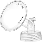 Maymom Wide Neck Pump Part for Spectra S1/S2 Pumps; Incl Wide Mouth Flange; Not Original Spectra Flange; Replaces Spectra Shield (20 mm Two Flanges)