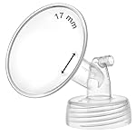 17mm Maymom Wide Neck Pump Part for Spectra S1/S2 Pumps; Incl Wide Mouth Flange; Not Original Spectra Flange; Replaces 16 mm Spectra Shield; Standard Flange