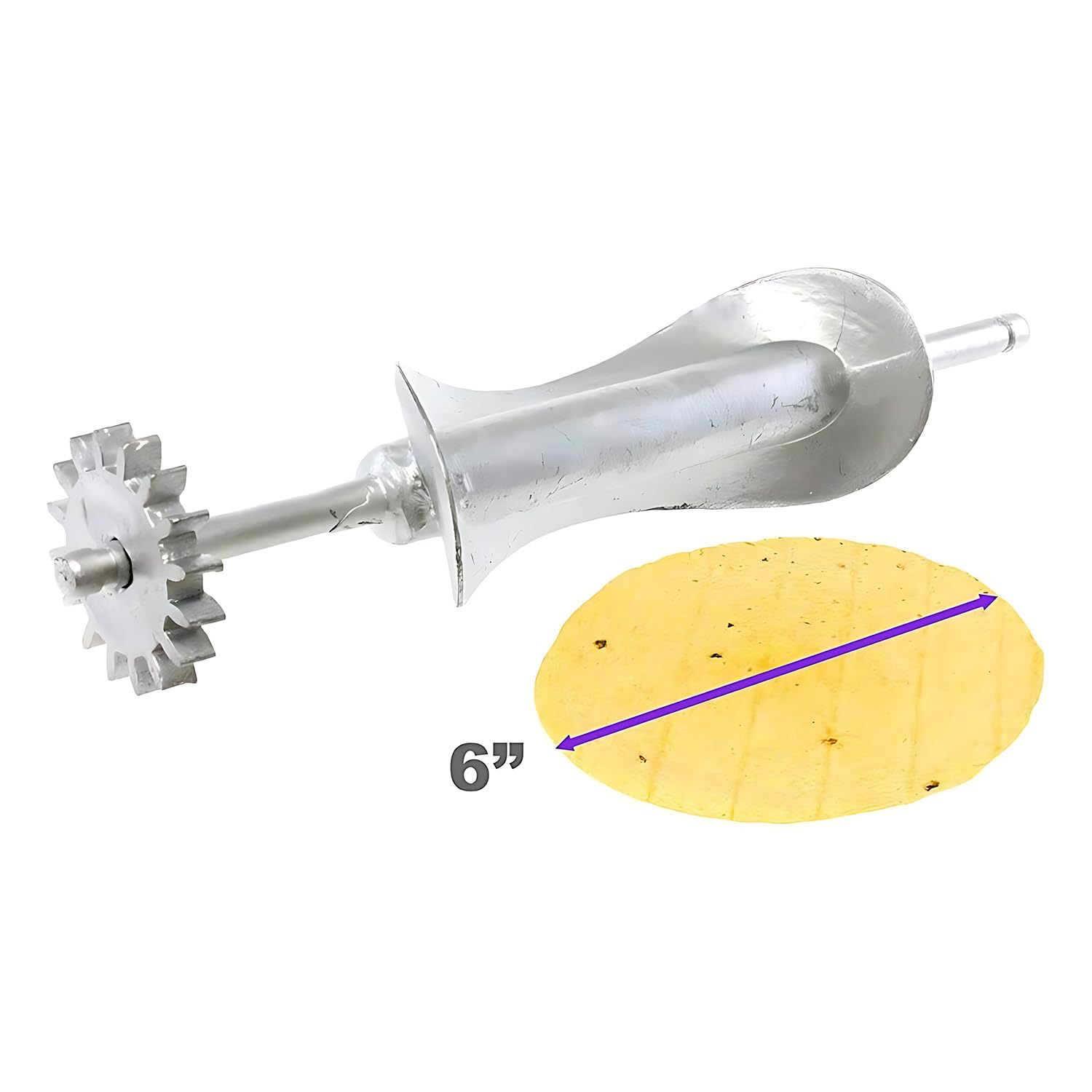 Thaweesuk Shop 6 inch Tortilla Cutter Roller Blades Aluminum Manual Electric Tortillador Homemade Cookware Cast Aluminum