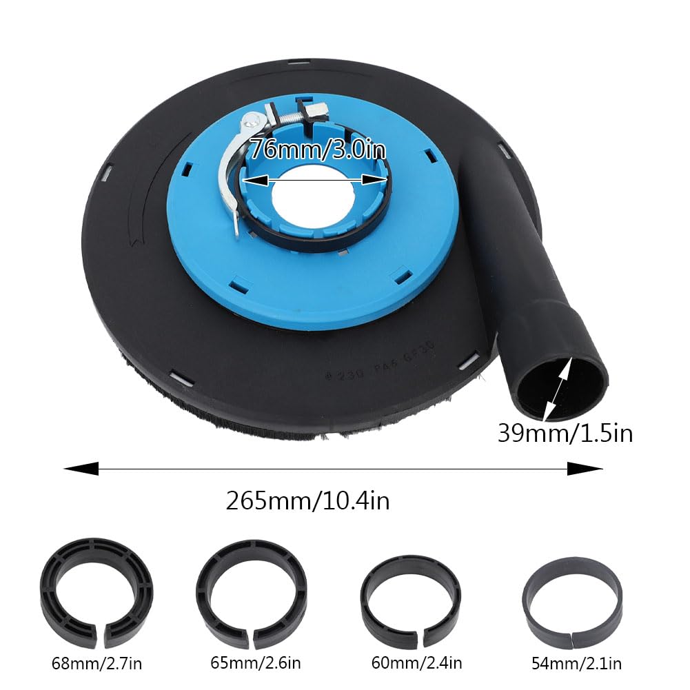 Carter Aspiration Meuleuse 230 mm - Capot de Protection Meuleuse pour Meuleuse d'angle 9 Pouces