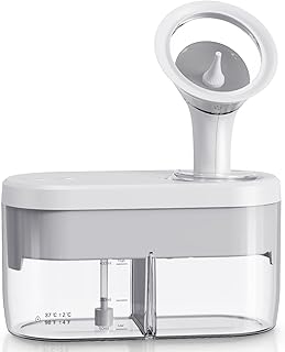 KAUGIC Water Powered Ear Cleaner, Electric Ear Wax Removal Tool, Ear Irrigation Kit with Sewage System and 4 Clean Mode, Safe and Effective Earwax Removal Kit for Adults & Kids with 4 Ear Tips