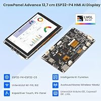 ELECROW ESP32 Display 800x480, 12,7 cm HMI ESP32 IPS Touchscreen, unterstützt AI-Sprachinteraktion, ESP32-P4 Dual-Core-Prozessor, bis zu 400 MHz, kompatibel mit Arduino, ESP-IDF, LVGL (ohne Kamera) – Ansicht 2