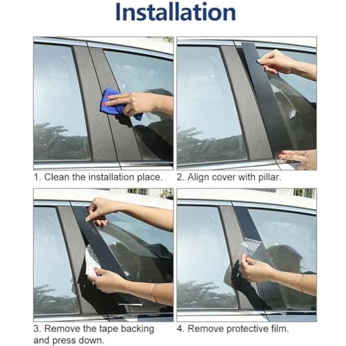 Tira antiarañazos pilar ventana Mercedes C W203, soluciona el desgaste BC 6