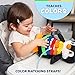 Buckle Toys Blizzard Penguin Plush Montessori Toys for Toddlers 1-3 Animal Sensory Toy to Develop Fine Motor Skills and Learn Shapes and Colors, Travel Essentials for Kids, Includes Storage Pocket