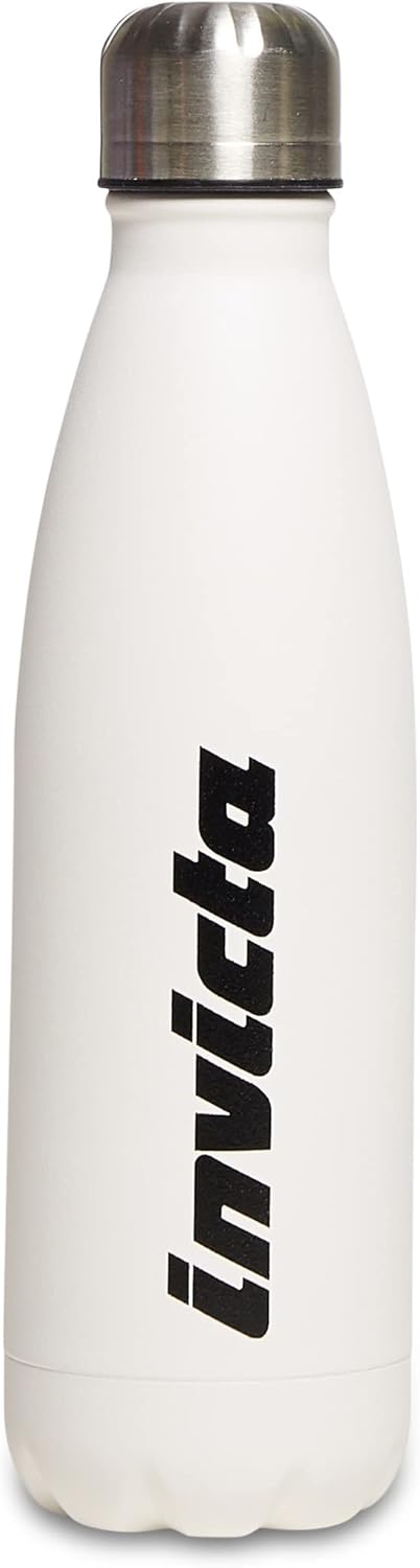 Invicta New Tech, Trolley Bambino, Nero, Taglia Unica - Scuola Tempo Libero+ Borraccia Termica Bianca con Logo