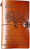 Skexiod Memorial Gifts for Loss of Father - 140 Page Refillable Leather Journal Sympathy Gifts for Loss of Dad Breavement Gifts for Loss of Father Gifts