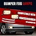HECASA Pair Fog Lights Compatible with 2015-2018 Chevy Chevrolet Tahoe Suburban Halogen Replacement for GM2593160 GM259216 GM2592311 GM2593311 Front Bumper Driving Fog Lamp Clear Lens LH & RH