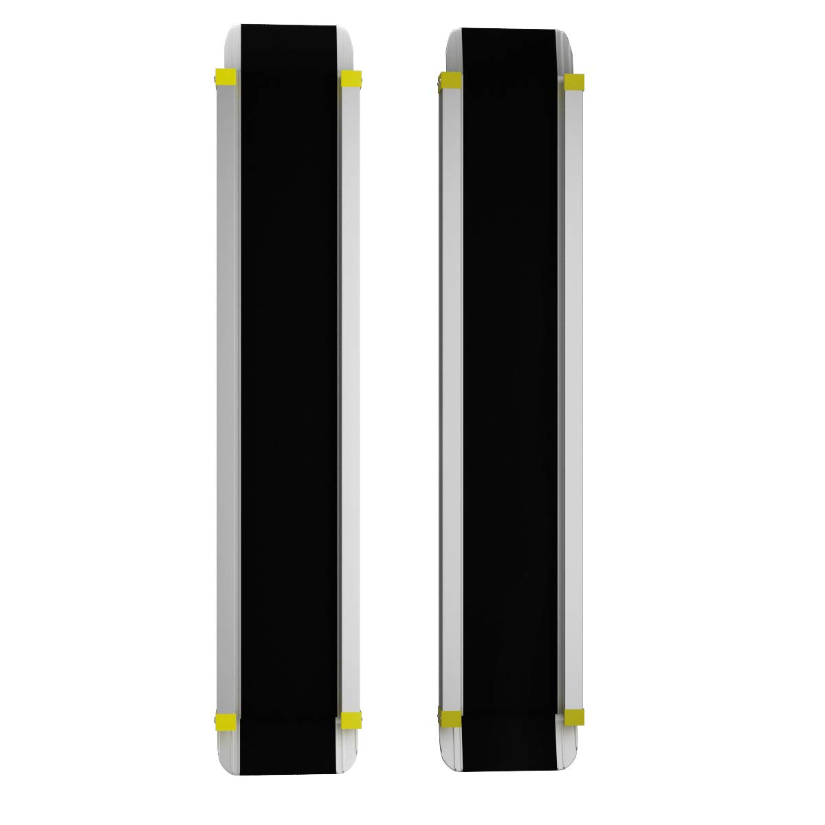 COSTWAY Lot de 2 Rampe Fauteuil Roulant Rampe Télescopique Anti-dérapant en Aluminium avec Longueur Ajustable 3 Niveaux 121,5/183/212,5CM et Charge Maximale 270KG