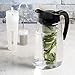 Primula Flavor-It Beverage System, Includes Large Capacity Fruit Infuser Core, Tea Infuser Core, and Chill Core, Dishwasher Safe Pitcher, 2.9-Quart, Black