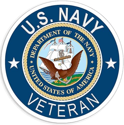 Autocollant US Navy vétérinaire longue durée sans décoloration pour auto