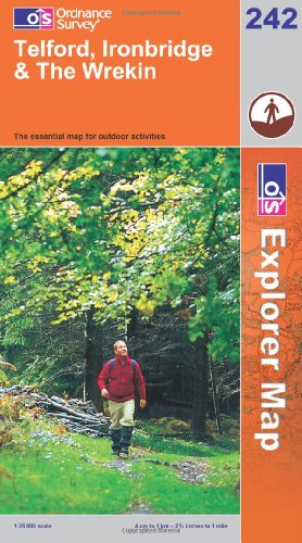 OS Explorer map 242 : Telford, Ironbridge & The Wrekin
