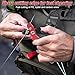 Portable Tungsten Fishing Line Cutter Fly Fishing Nippers with Retractors for Braid, Mono, Fluoro Lines Saltwater & Freshwater Fishing Accessories Mini Scissors Clipper Tool Black Red