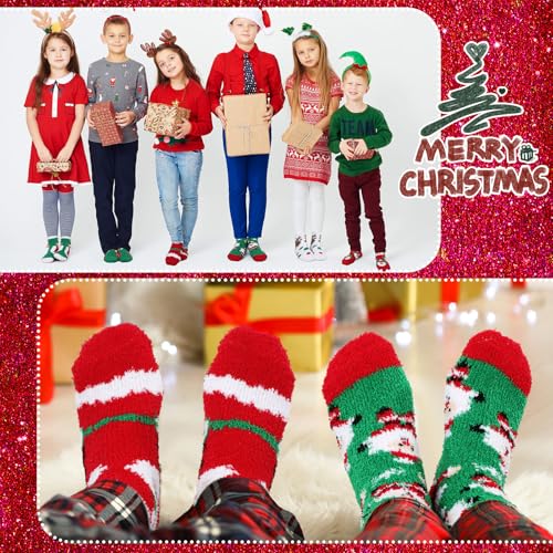 Image of Suhine Christmas Cupcake Fuzzy Socks Women