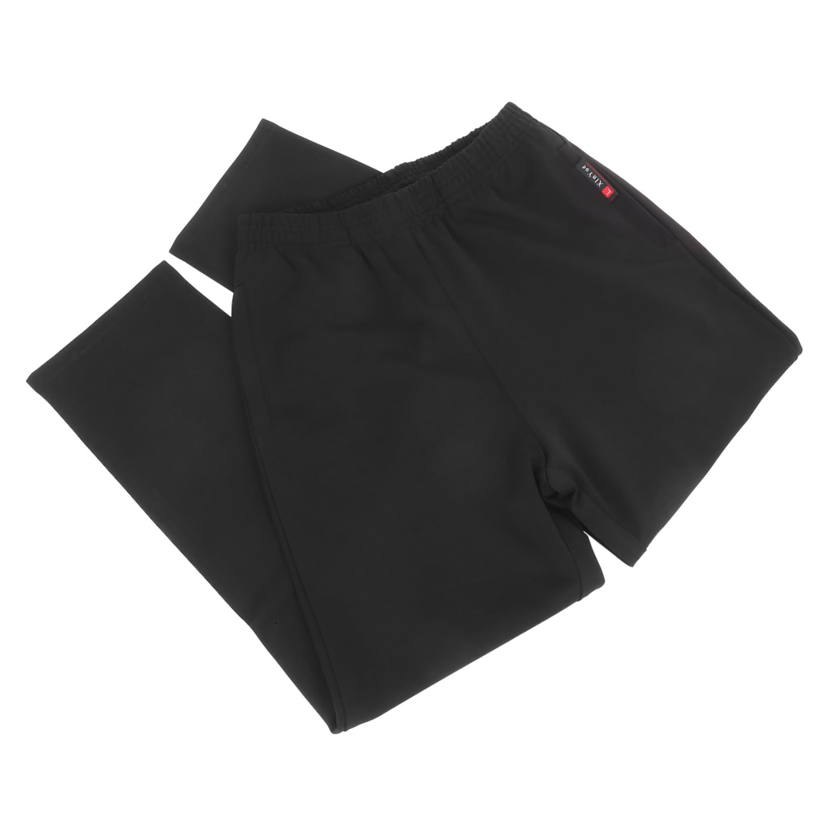 Schwarze Kochhose Herren Elastische Atmungsaktiv Baumwolle Kochhosen mit Tasche Komfortabel für Restaurant Küche Hotel XL