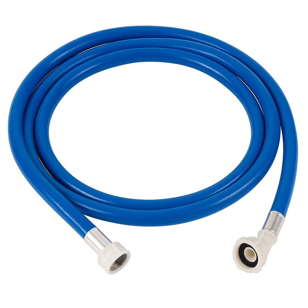 Jd Brands Blue Universal Washing Machine And Dishwasher Cold Water Inlet Hose [1.5M / 2.5M / 3.5M] | Cold Fill Feed Pipe With 3/4 Inch Bsp Fittings | Compatible With Most Main Brands (3.5M)