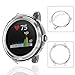 vivoactive 3 Protector Case,JZK Soft TPU Plated Screen Protector Cover All-Around Protective Screen Cover Bumper Shell [Scratch-Proof] for vivoactive 3 Smartwatch Accessories,Clear
