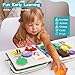 KIDS KING Montessori Busy Board for Toddlers, Soft Activity Book for Fine Motor Skills, Counting, Cognition, Sorting Matching, Travel Toys for Airplane Car, Gift for Girl Boy 2-4 Years Old (Lion)