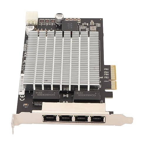 Tarjeta de Red PoE con 4 puertos RJ45, interfaz PCIe, 2.5G, 30W por puerto, hasta 100 metros de distancia Ethernet miniatura 2