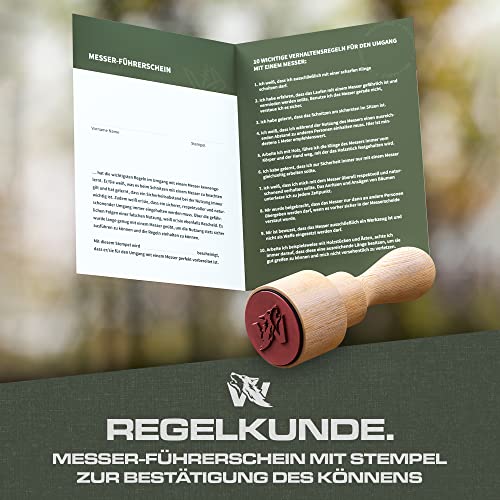 Wolfgangs W-KIDS - Schnitzmesser Kinder mit Süßem Kindermesser Führerschein - Outdoor Kinder Messer Set mit Scheide und… - Image 8