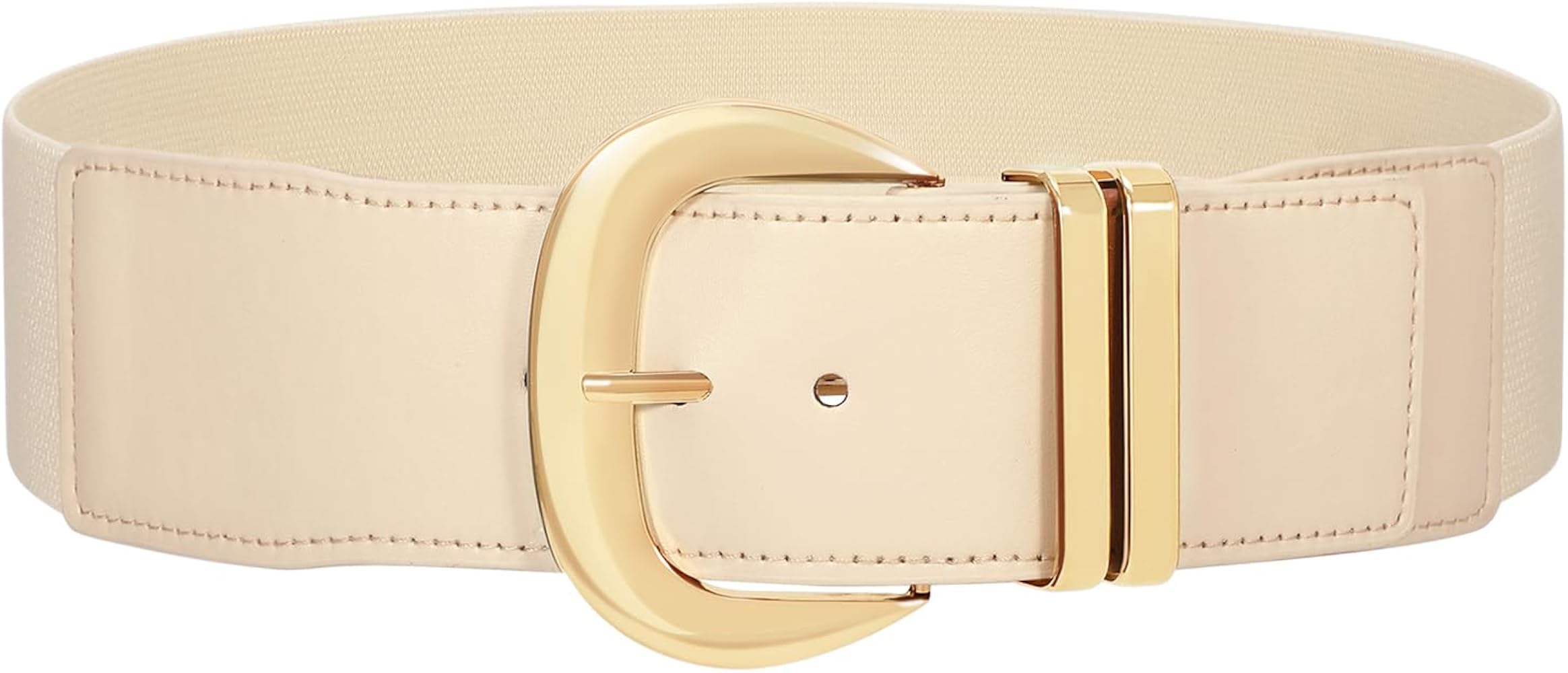 Ceinture Large Élastique Femme – Boucle En Cuir, 6 Cm De Large, Tailles De 63 à 112 Cm, 7 Couleurs