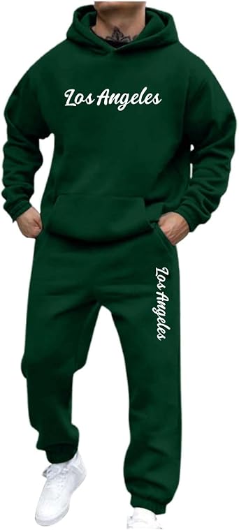 Unisex Tracksuit Sets Cute Winter Outfits for Women Lounge Sets Hoodies Sweatpants Mens Sweat Suits 2 Piece Set