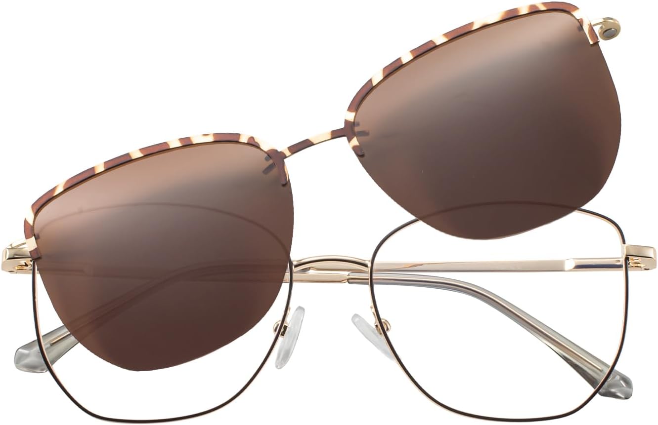 OCCI CHIARI Magnetic Clip on Sunglasses Readers Women Polarized Reading Sunglass 1.0 1.25 1.5 1.75 2.0 2.25 2.5 2.75 3.0