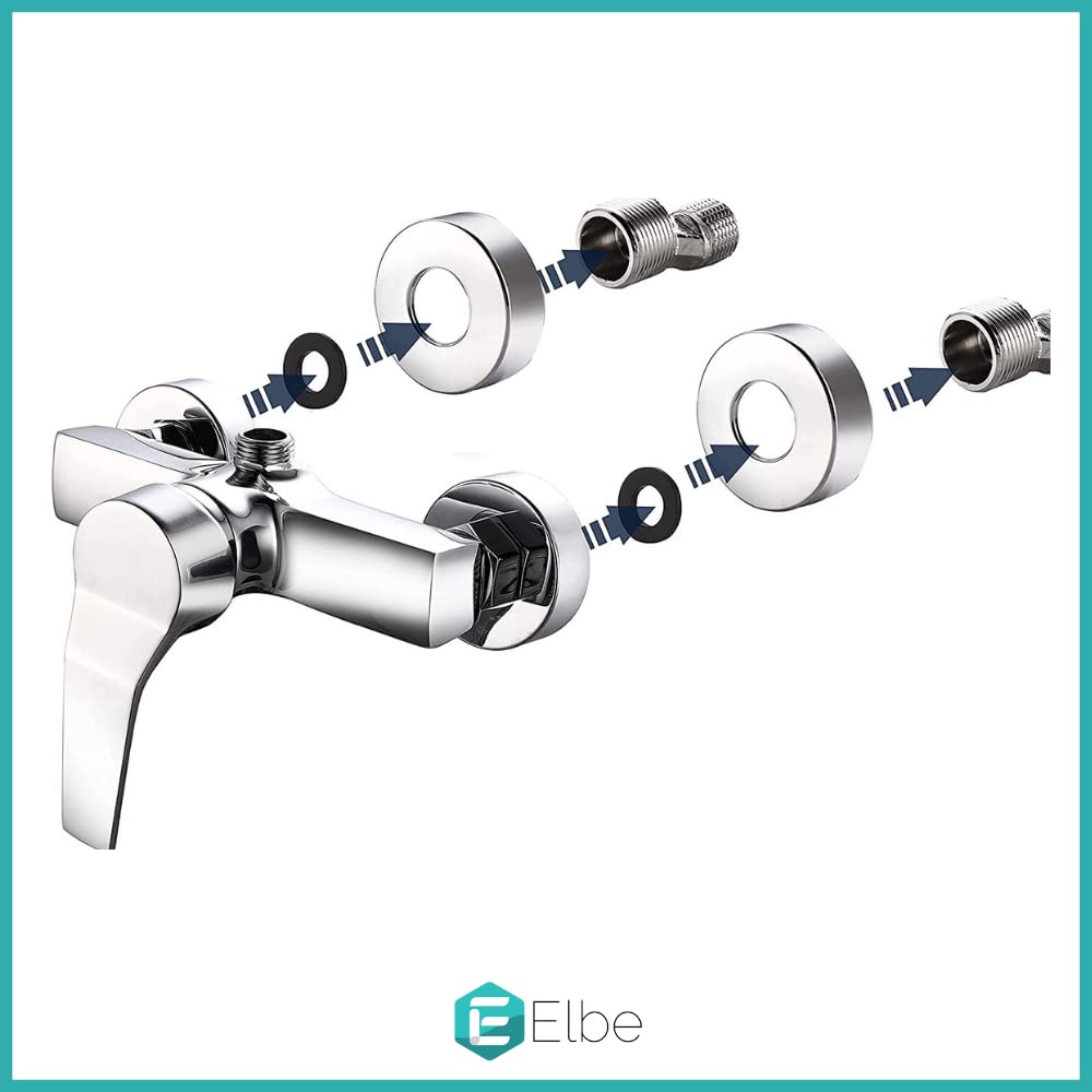 Elbe® chrom stal nierdzewna jednouchwytowa bateria prysznicowa srebrna