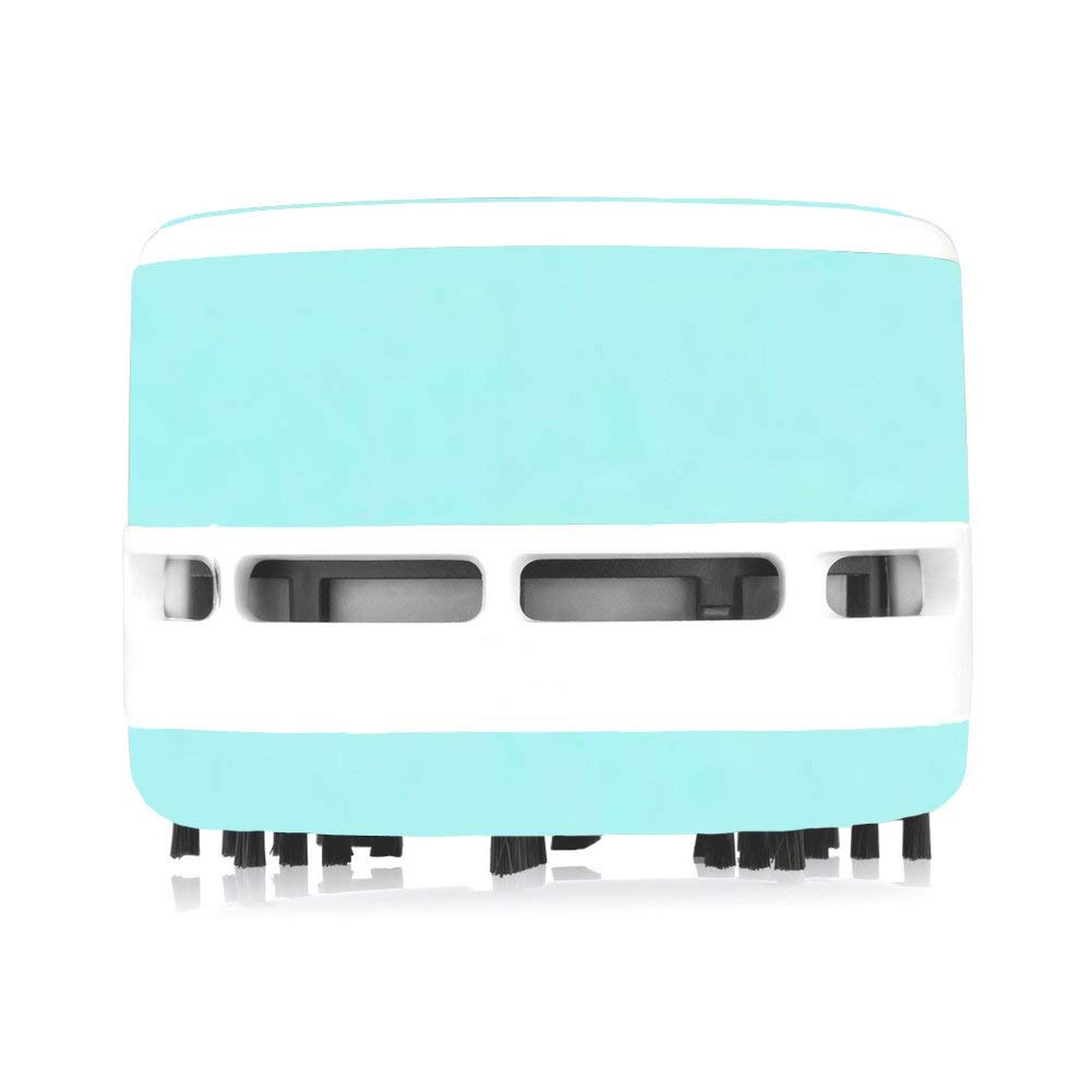 FIRST-MALL Mini Portable Handheld Cordless Tabletop Sweeper Desktop Vacuum Cleaner - Battery Operated (Green)