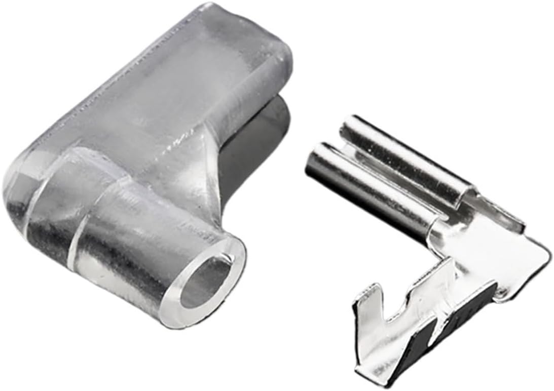 Ruiting Store 50-500Pcs 2.8mm (110) Flag Brass Terminal with PVC Cover Connector Pins DJ627-2.8A 0.5mm Thickness (Color : Type 1, Size : Quantity 500Pcs)