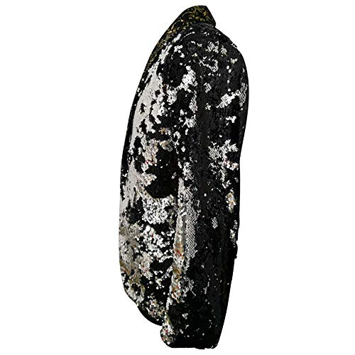 HBDesign Men 1 Piece Without Button Fashion Shiny Sequins Jackets4