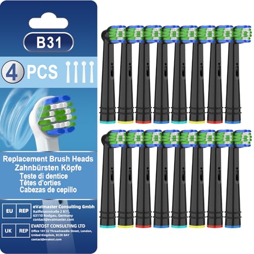 Brossettes Compatible avec Oral-B, CALLYSONIC Brossettes de Rechange Têtes Brosse à Dents Electrique Oral B Compatibles -Vitality Pro 3, Precision, Floss, Cross,...