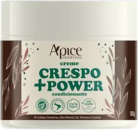 Ápice Creme de Pentear Crespo +Power | Finalização Alta Definição e Fixação para Cabelos Tipo 4 | Tecnologia SuperWave e Active Shine Amazon | 500g