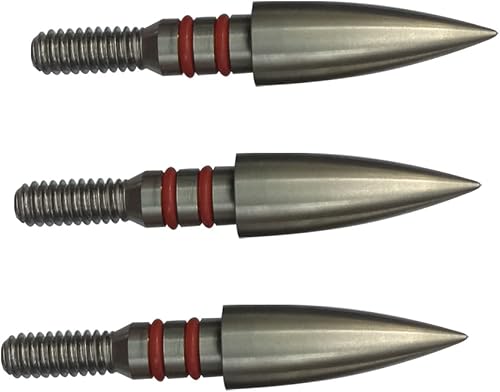 Miniatura 60 de Puntos de flecha de 100/125/150/200/300 granos, puntas de campo de tiro con arco, rosca de acero inoxidable en puntas de campo de tiro con arco
